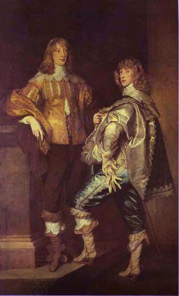 Anthony Van Dyck Portrait of Lord John Stuart and his brother Lord Bernard Stuart oil painting picture